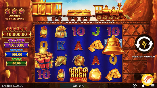 Gold Rush Online Slot Reels and Features