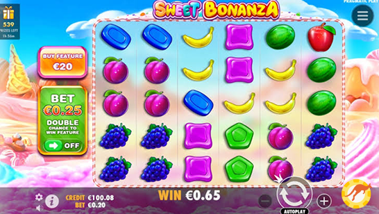 Sweet Bonanza Multiplier Feature